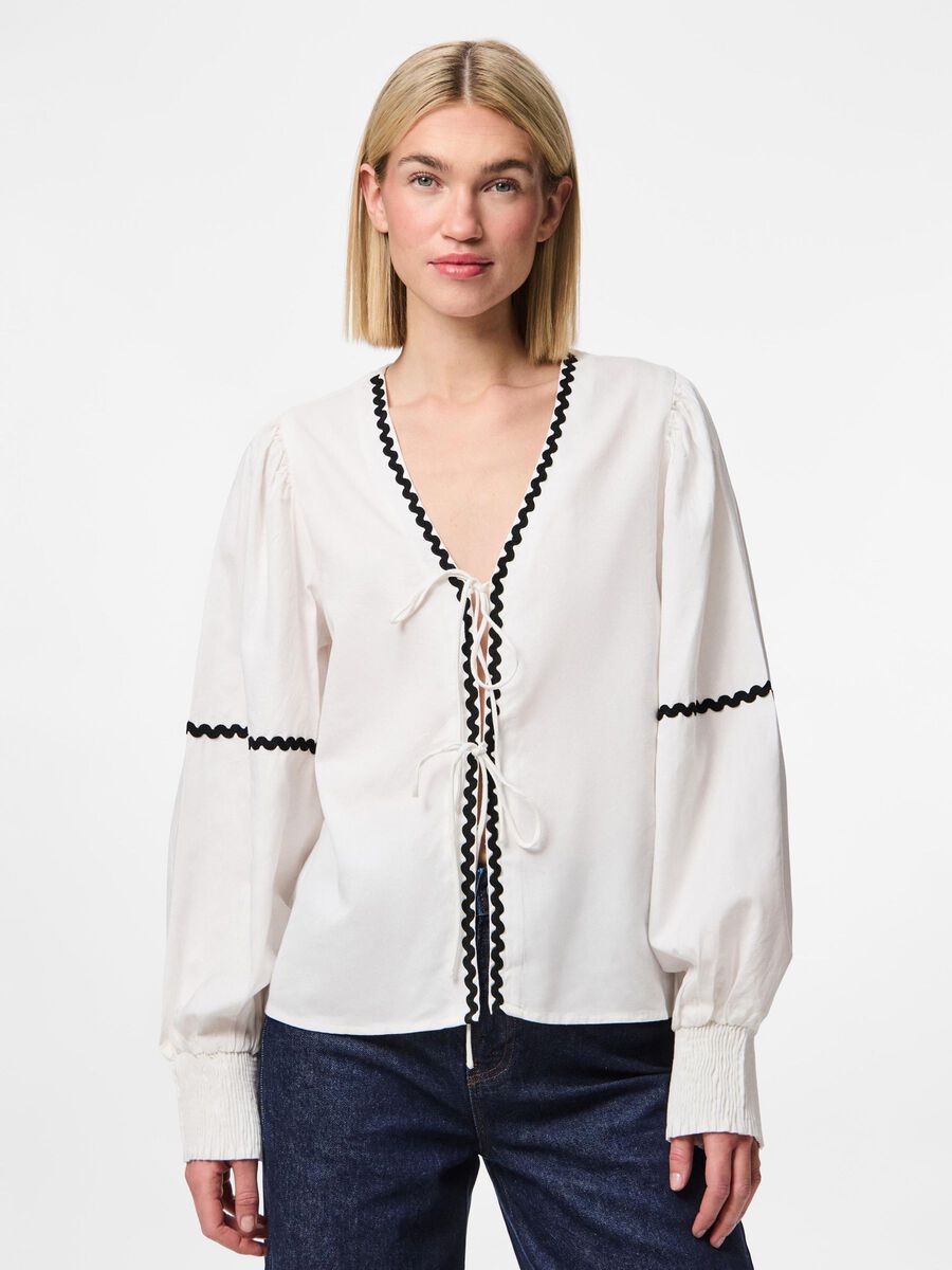 PCNERVIA Top - Bright White